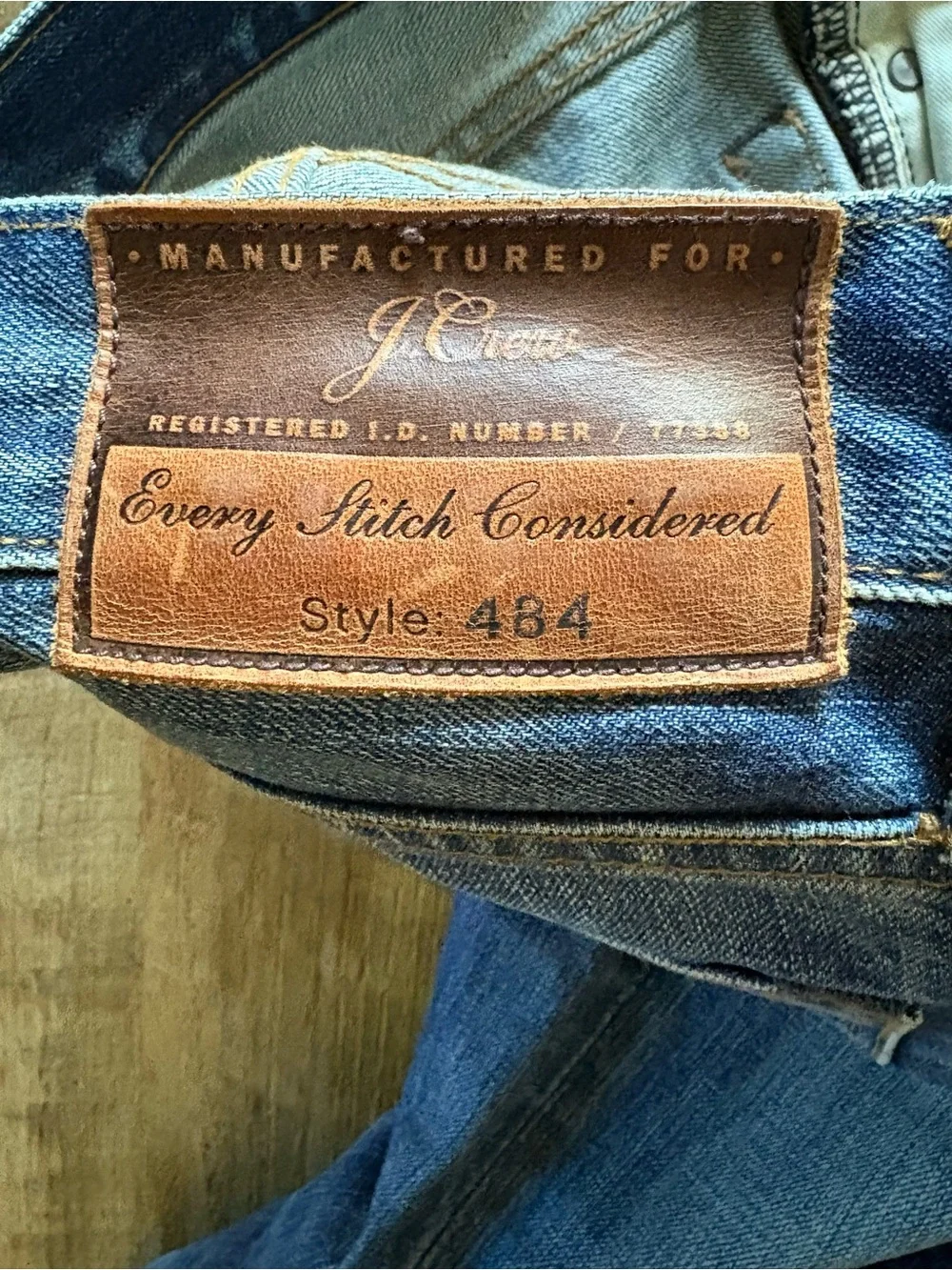 Men’s J Crew 484 Extra Slim Fit  Medium Wash Japanese Denim 100% Cotton 28x32